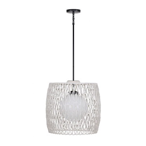 Lara - 1 Light Outdoor Pendant-21.75 Inches Tall and 18 Inches Wide