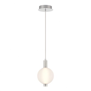 Palmas - 12.2W 1 LED Pendant-10 Inches Tall and 6 Inches Wide