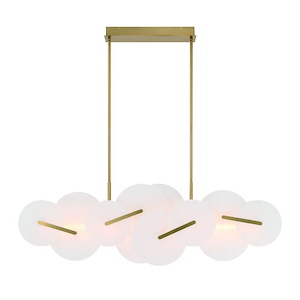 Nuvola - 92W 2 LED Chandelier-17.5 Inches Tall and 9 Inches Wide - 1334833