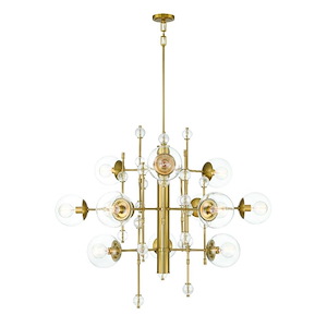 Traiton - 12 Light 3-Tier Chandelier-40 Inches Tall and 48 Inches Wide - 1334836