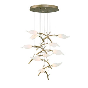 Matera - 38W 10 LED Chandelier-96 Inches Tall and 27 Inches Wide