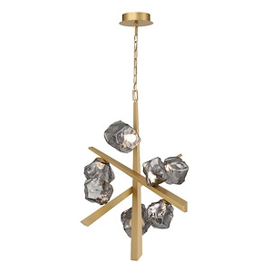 Thorah - 17W 7 LED Chandelier-33 Inches Tall and 27 Inches Wide - 1334841