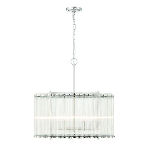 Glasbury - 6 Light 2-Tier Chandelier-24 Inches Tall and 23.75 Inches Wide - 1334845