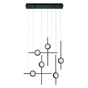 Barletta - 36W 6 LED Chandelier-23.5 Inches Tall and 7.75 Inches Wide