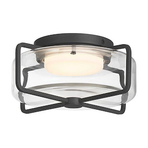 Florin - 12W 1 LED Outdoor Flush Mount-10 Inch Tall and 10 Inch Wide - 1399001