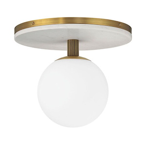 Carnagie - 20W 1 LED Flush Mount-12.25 Inch Tall and 15 Inch Wide