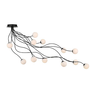 Athena - 2.83W 12 LED Semi-Flush Mount-30 Inch Tall and 20 Inch Wide - 1399015