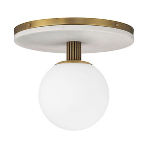 Carnagie - 16W 1 LED Flush Mount-9.13 Inch Tall and 12 Inch Wide
