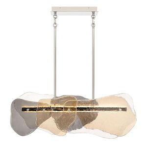 Grotto - 42W 1 LED Linear Chandelier-13.8 Inch Tall and 8.25 Inch Wide - 1398962