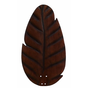 Distinction - 54 Inch Oval Leaf Carved Wood Blade