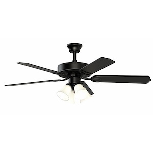 Aire Decor 5 Blade Ceiling Fan with Pull Chain Control and Includes Light Kit - 52 Inches Wide by 18.7 Inches High