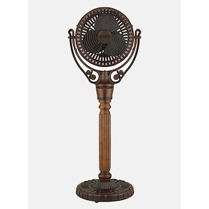 Old Havana - 3 Blade Pedestal Base Fan-49.7 Inches Tall and 37.5 Inches Wide