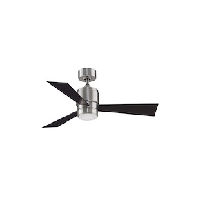 Zonix Wet Custom 3 Blade Ceiling Fan with Handheld Control and Includes Light Kit - 44 Inches Wide by 17.57 Inches High