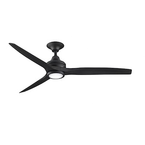 Spitfire - 3 Blade Ceiling Fan with Light Kit-13.7 Inches Tall and 60 Inches Wide