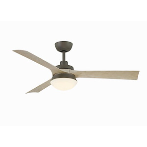 Barlow - 3 Blade Indoor/Outdoor Ceiling Fan with Light Kit-16.64 Inches Tall and 52 Inches Wide