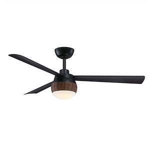 Paget - 3 Blade Ceiling Fan with Light Kit-16.29 Inch Tall and 52 Inch Wide