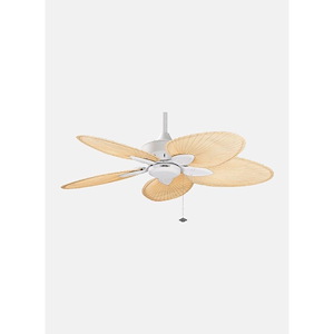 Windpointe 5 Blade Ceiling Fan with Pull Chain Control and Optional Light Kit - 56 Inches Wide by 14.5 Inches High