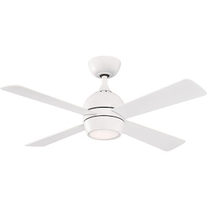 Kwad - 4 Blade Ceiling Fan-15.05 Inches Tall and 44 Inches Wide