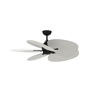 Islander DC - 5 Wide Oval Blade Ceiling Fan-17.61 Inch Tall and 52 Inch Wide