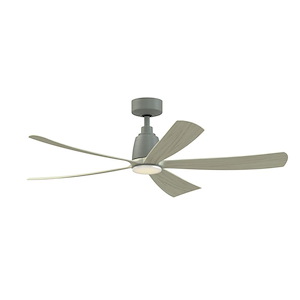 Kute - 5 Blade Ceiling Fan with Light Kit-13.78 Inch Tall and 52 Inch Wide - 1376957