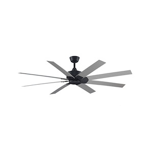 Levon Custom - 8 Blade Ceiling Fan with Light Kit-16.27 Inches Tall and 64 Inches Wide