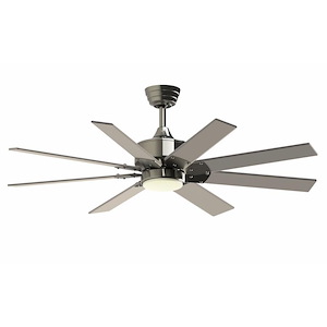 Levon Custom - 8 Blade Ceiling Fan with Light Kit-16.27 Inches Tall and 52 Inches Wide