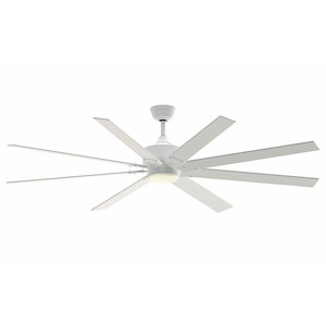 Levon Custom - 8 Blade Ceiling Fan with Light Kit-16.27 Inches Tall and 72 Inches Wide