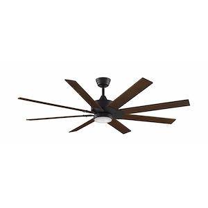 Levon Custom - 8 Blade Ceiling Fan with Light Kit-15.58 Inches Tall and 63 Inches Wide