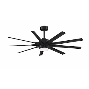 Odyn Custom - 9 Blade Ceiling Fan with Light Kit-22.64 Inches Tall and 64 Inches Wide - 822309