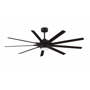 Odyn Custom - 9 Blade Ceiling Fan with Light Kit-22.64 Inches Tall and 72 Inches Wide - 822310