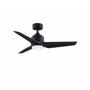 TriAire Custom - 3 Blade Indoor/Outdoor Marine Grade Ceiling Fan with Light Kit-12.42 Inches Tall and 44 Inches Wide - 1336519