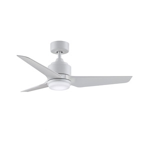 TriAire Custom - 3 Blade Indoor/Outdoor Marine Grade Ceiling Fan with Light Kit-12.42 Inches Tall and 48 Inches Wide