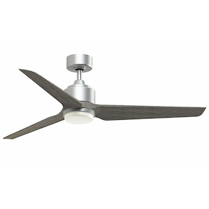 TriAire Custom - 3 Blade Ceiling Fan with Light Kit-14.62 Inches Tall and 56 Inches Wide