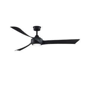 Wrap Custom - 3 Blade Ceiling Fan with Light Kit-16.55 Inches Tall and 64 Inches Wide