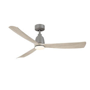 Kute - 3 Blade Ceiling Fan with Light Kit-13.78 Inch Tall and 52 Inch Wide - 1376967