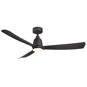 Kute - 3 Blade Ceiling Fan with Light Kit-13.78 Inches Tall and 52 Inches Wide
