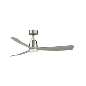Kute - 3 Blade Ceiling Fan with DW Light Kit-13.8 Inch Tall and 52 Inch Wide - 1278505