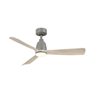 Kute - 3 Blade Ceiling Fan with Light Kit-13.78 Inch Tall and 44 Inch Wide - 1376974