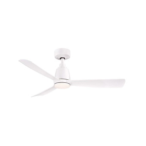 Kute - 3 Blade Ceiling Fan with Light Kit-13.78 Inches Tall and 44 Inches Wide