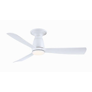 Kute - 3 Blade Ceiling Fan with Light Kit-13.78 Inches Tall and 44 Inches Wide - 929476