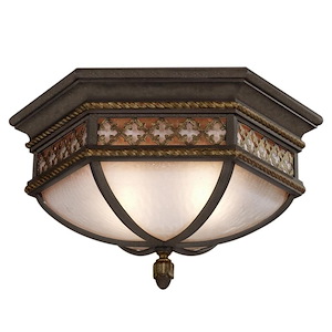 Chateau - Two Light Outdoor Flush Mount