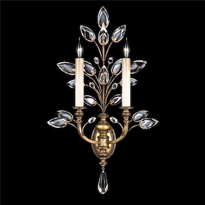 Crystal Laurel - Two Light Wall Sconce