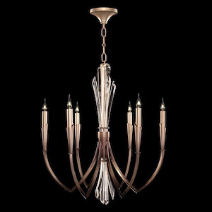 Trevi - 6 Light Round Pendant In Traditional Style-30.5 Inches Tall and 26 Inches Wide