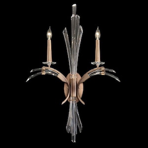 Trevi - 2 Light Wall Sconce In Traditional Style-34 Inches Tall and 21.5 Inches Wide