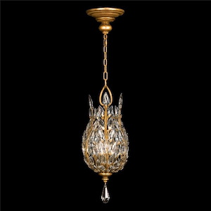 Crystal Laurel - Three Light Round Hanging Lantern - 1254584