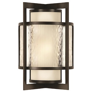 Singapore Moderne - One Light Outdoor Wall Sconce