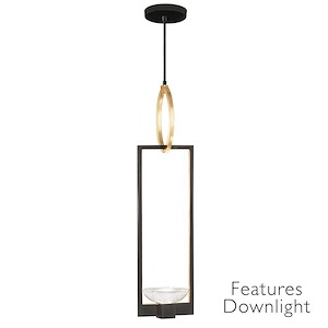 Delphi - 16W 2 LED Round Pendant In Modern Style-28 Inches Tall and 7 Inches Wide