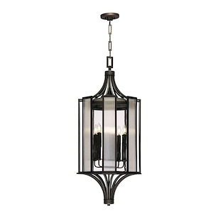 Bristol - 6 Light Outdoor Hangig Lantern-46 Inches Tall and 19.25 Inches Wide - 1278252