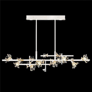 Azu - 60W 10 LED Linear Pendant In Transitional Style-15 Inches Tall and 65 Inches Wide