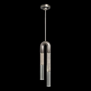 Antonia - 13W 2 LED Round Pendant In Modern Style-28.5 Inches Tall and 7 Inches Wide - 1298012